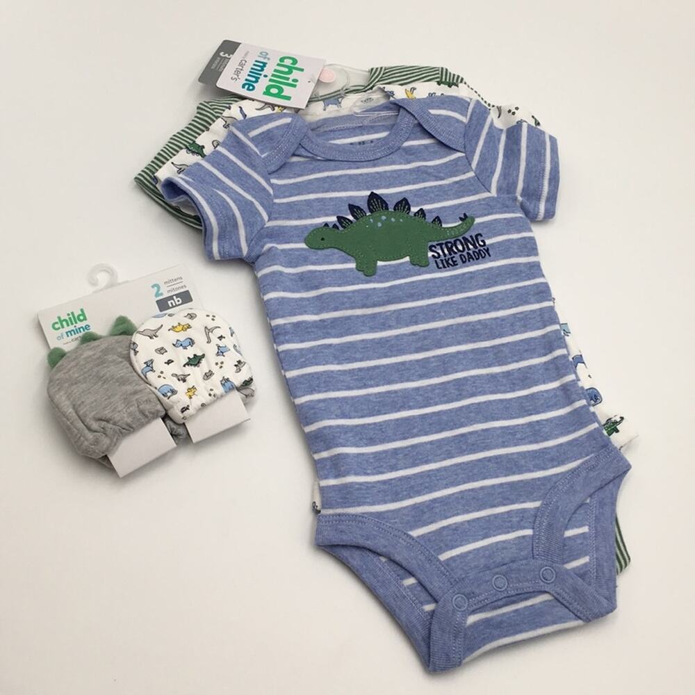 NEW - Carter’s 3 baby bodysuits set size 0-3m Newborn - Picture 6 of 6